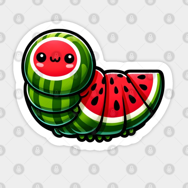 Presenting a Cater-melon for Summertime Cuteness Sticker by Luxinda